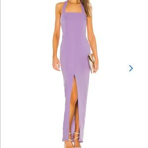 Lovers & Friends Rossi gown in lavender/purple